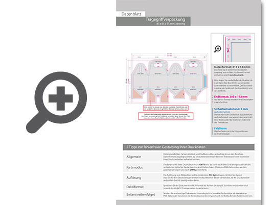 Product Bild tragegriffverpackung_(8_cm_x_6_5_cm_x_5_5_cm)_einseitig_bedruckt_4_0-farbig