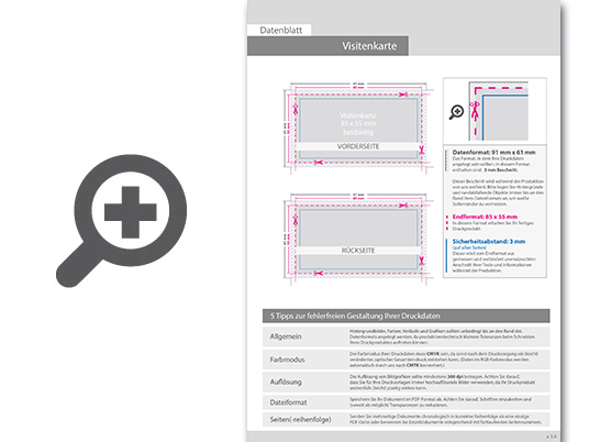 Product Bild visitenkarten_quer_4_4_farbig_85_x_55_mm_(beidseitiger_druck)_mit_einseitigem_partiellem_uv-lack