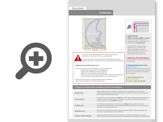 Product Bild wiederabl__sbare_klebefolie_in_mond-form_konturgeschnitten___einseitig_4_0-farbig_bedruckt